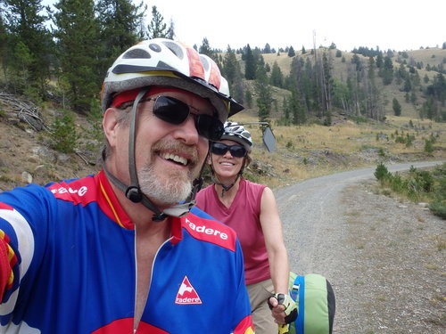 GDMBR: Dennis and Terry Struck, Tandem Bicycle Tour.